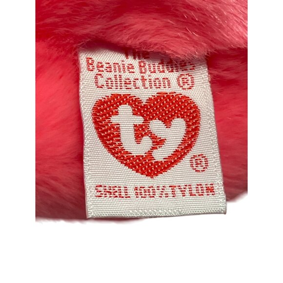 Ty Pinky Flamingo Beanie Buddy Plush1998 Polyester Fiber Pellets Pink 16 Inch - Picture 13 of 14